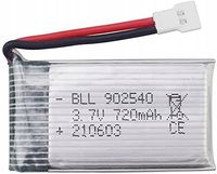 "Bateria LiPo 720mAh 3.7V do dronów Syma X5/X5C/X5SC/X5SW, Cheerson CX-30W"