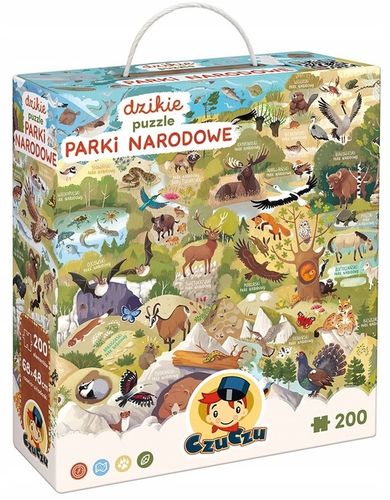 CzuCzu Dzikie Puzzle Parki Narodowe 200 elementów 6+ 92498 na Arena.pl