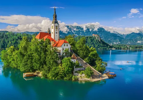 Puzzle 500 elementów. Bled, Slovenia na Arena.pl
