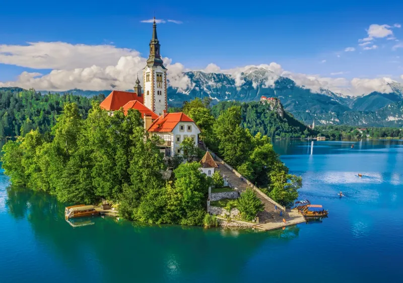 Puzzle 500 elementów. Bled, Slovenia zdjęcie 2