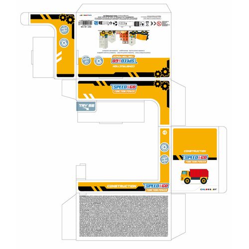 Ciężarówka do robót publicznych Speed & Go 14,5 x 9 x 7,5 cm (6 Sztuk) na Arena.pl