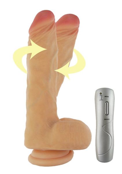 Dildo Obrotowy Penis Cyber Skóra - Loveclonex Hades 7,5" zdjęcie 2