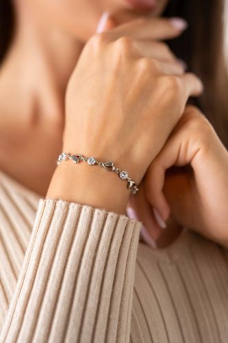 Bransoletka Damska Serce Srebrna łańcuszek Dla Mamy Żony Córki Prezent na Arena.pl