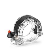 dzwonek rowerowy w kształcie litery q 100db - przezroczysty