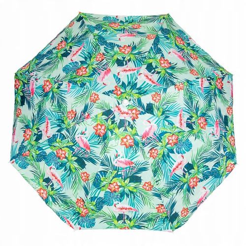 PARASOL PLAŻOWY SKŁADANY OGRODOWY ŁAMANY WBIJANY WZORY FLAMINGI UV 180cm na Arena.pl