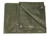 Plandeka - płachta biwakowa zielona 4,8x6 m