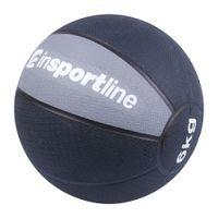Piłka lekarska MB63 ∙ inSPORTline ∙ 6 kg ∙ powłoka antypoślizgowa ∙ kompaktowy rozmiar