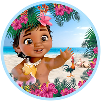 Opłatek na tort Urodziny Vaiana Skarb Oceanu