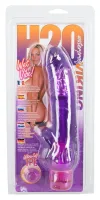 seven creations wibrator fioletowy tpe 23 cm - powierzchnia teksturowana