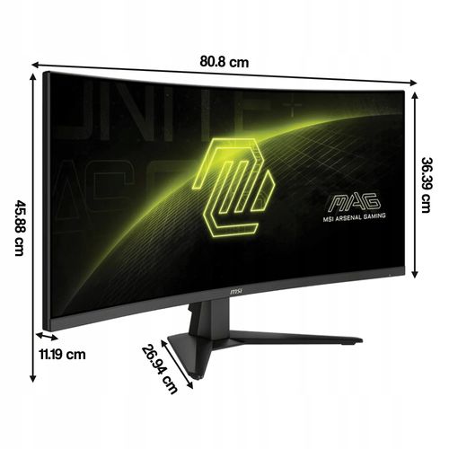 Monitor LED 32" MSI MAG 346CQ na Arena.pl