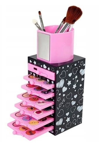 KUFEREK ZESTAW KOSMETYKÓW DO MAKIJAŻU PIĘKNOŚCI TOALETKA DO MAKIJAŻU DLA DZ na Arena.pl