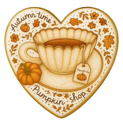 CIASTKO LUKROWANE DYNIA ROZ. L SERCE NO1 JESIEŃ RĘCZNIE ROBIONE na Arena.pl