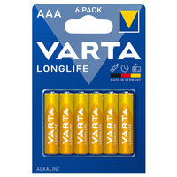 Baterie VARTA Longlife AAA 1,5V R3 LR03 Alkaliczne 6 szt.