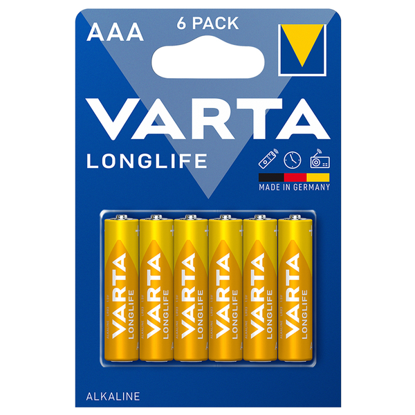 Baterie VARTA Longlife AAA 1,5V R3 LR03 Alkaliczne 6 szt. zdjęcie 1