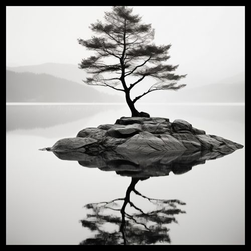 Plakat 40x40cm Samotne Drzewo na Arena.pl