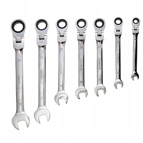 ZESTAW KLUCZY PŁASKO OCZKOWYCH 17 ELEMENTÓW MOCNE KUTE HARTOWANE na Arena.pl