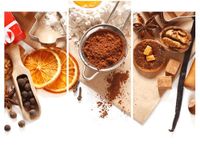 70 90CM OBRAZ 3 ELEM DOMOWE CIASTECZKA ŚCIENNY DRUK PŁÓTNO