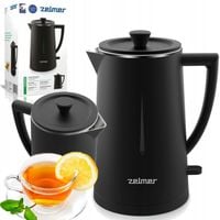 Czajnik bezprzewodowy elektryczny Zelmer ZCK8020B Czarny 1,7L Double Wall