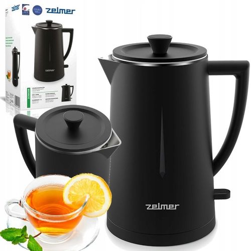 Czajnik bezprzewodowy elektryczny Zelmer ZCK8020B Czarny 1,7L Double Wall na Arena.pl