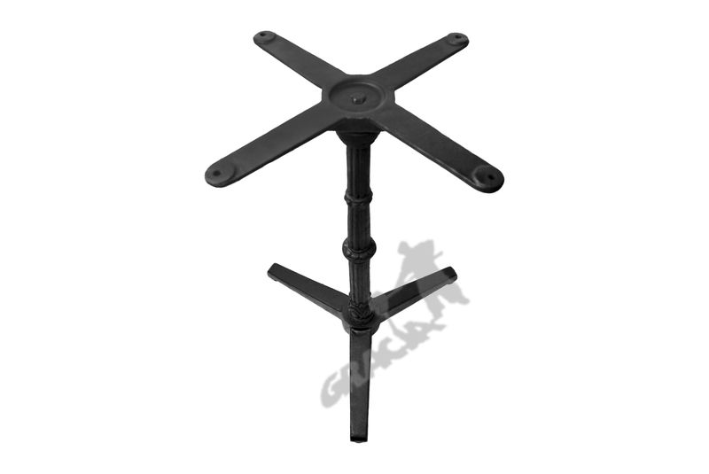 NOGA STOŁU N07 - STANDARDOWA Z KRZYŻAKIEM TRZY ŁAPKI GŁADKIE PODSTAWA STÓŁ ŻELIWNA zdjęcie 1