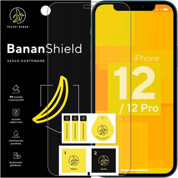 Szkło hartowane 9H BananShield do Apple iPhone 12 / 12 Pro zdjęcie 1