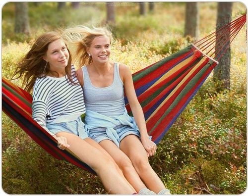 2-OSOBOWY HAMAK ZE STELAŻEM HUŚTAWKA 200KG 270x150 na Arena.pl