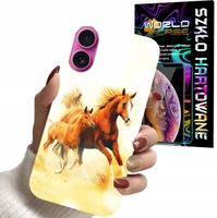 ETUI CASE DO IPHONE 16 PLUS - KONIE KOŃ OBUDOWA Z KONIEM + SZKŁO