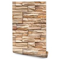 Tapeta Ścienna Do Biura KAMIEŃ ŁUPEK Cegła Wzór 3D