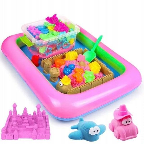 Piasek Kinetyczny 3kg Zestaw Dla Dziecka Basen Foremki Foremki Na Prezent na Arena.pl