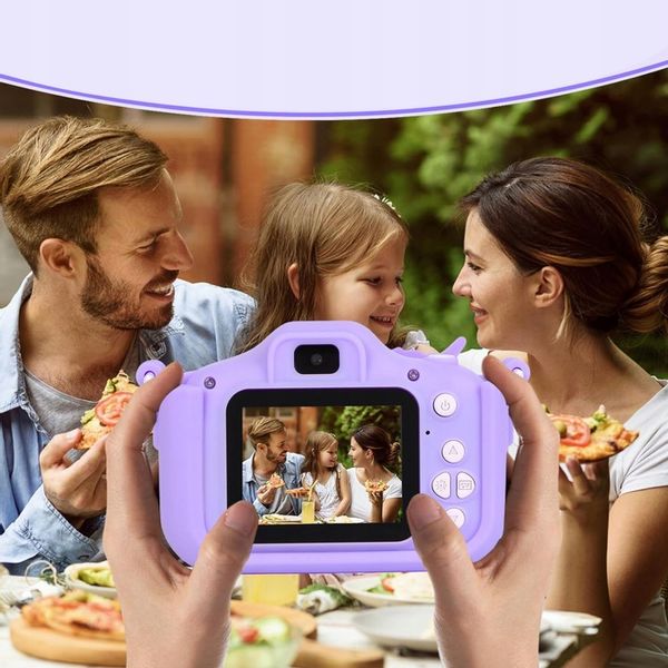 APARAT CYFROWY DLA DZIECI JEDNOROŻEC 48Mpx SELFIE KAMERA+KARTA 32GB MENU PL zdjęcie 16