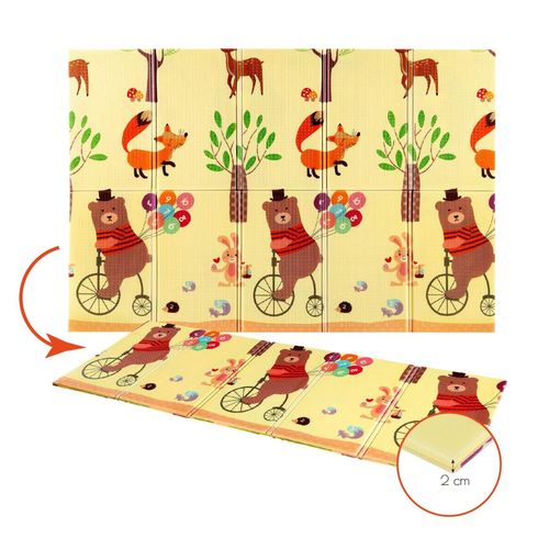 Mata dziecięca składana Forest 190 x 150 cm MD05 Nils Fun na Arena.pl