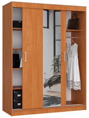 SZAFA PRZESUWNA 150 cm CLP Z LUSTREM OLCHA na Arena.pl