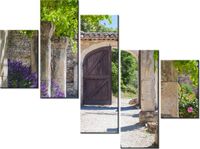 100 75CM OBRAZ 5 ELEM STARE OPACTWO ST HILAIRE ŚCIENNY