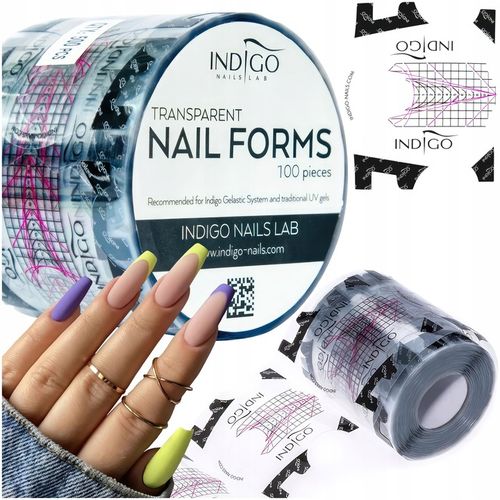 Formy do Paznokci Przedłużania Transparentne Motylki Szablony 100szt na Arena.pl