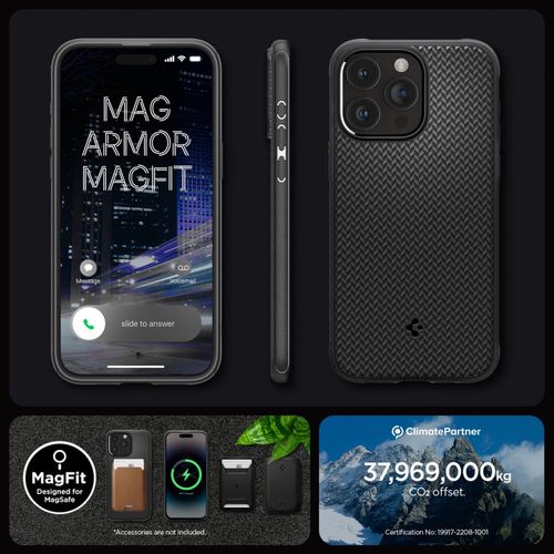 spigen mag armor magsafe iphone 15 pro matte black na Arena.pl