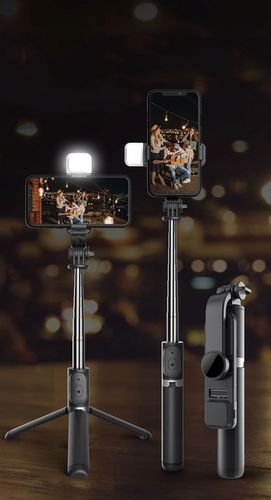 STATYW DO TELEFONU SELFIE STICK TRIPOD UCHWYT 3W1 Kijek + PILOT Bluetooth na Arena.pl