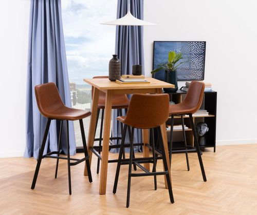 Stołek barowy Oregon PU brandy loftowy na Arena.pl