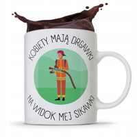 Kubek Prezent Dla Strażaka Kobiety Mają Drgawki Z Nadrukiem Ze Zdjęciem