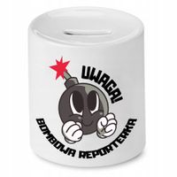 Skarbonka Dziennikarza Uwaga Bombowa Reporterka Z Nadrukiem Ze Zdjęciem