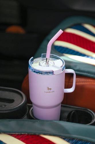 Kubek Termiczny do Auta Ze Słomką Ustnikiem Nieprzeciekający 900ml Termos na Arena.pl