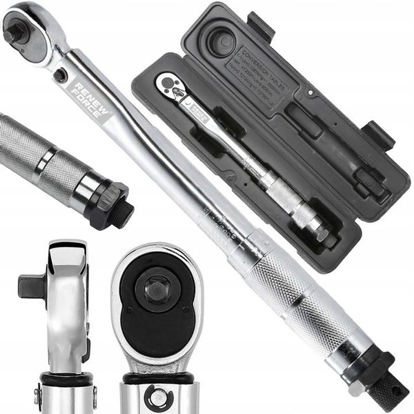 Klucz Dynamometryczny z Blokadą Blokada 5-25 Nm 1/4" Dwukierunkowy z Etui zdjęcie 1