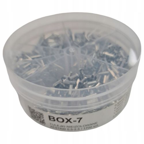 TULEJKA NIEIZOLOWANA TULEJKI NIEIZOLOWANE ZESTAW BOX-7 0,5-2,5mm2 1700 na Arena.pl