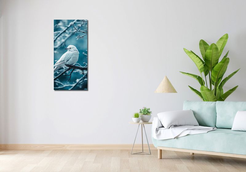 Obraz 40x90cm Perłowy Ptak zdjęcie 2