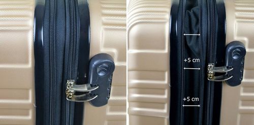 ŚREDNIA WALIZKA SUNBAG - MODEL APUS 8082 Z POSZERZENIEM pojemność 80 LITRÓW na Arena.pl