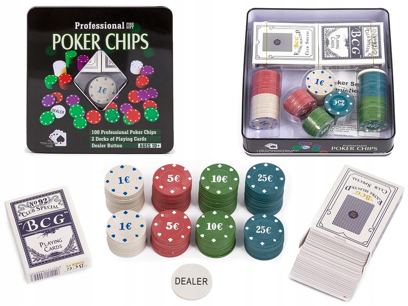 ZETONY DO POKERA 100EL. zdjęcie 1