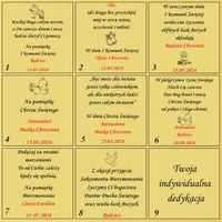 Łańcuszek srebrny Medalik komunijny MATKA BOSKA na Komunię czy Chrzest 45cm