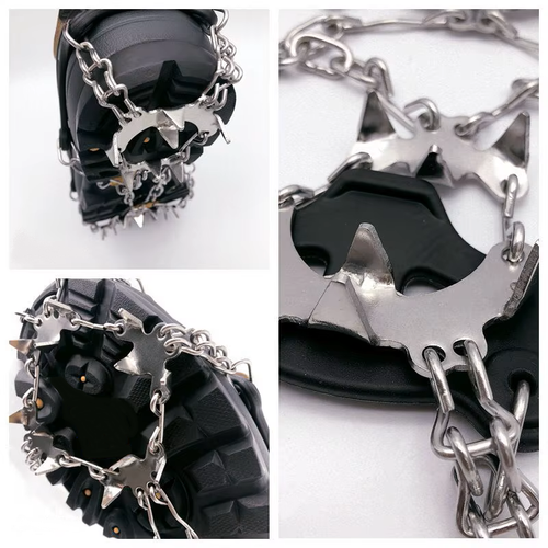 Raczki turystyczne Antypoślizgowe łańcuchy kolce na buty r.L 40-45 19 ZĘBÓW na Arena.pl