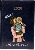 Kalendarz A5 2026 tygodniowy KSIĄŻKOWY prezent DLA MAMY z nadrukiem