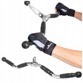 UCHWYT DRĄŻEK DO WYCIĄGU GÓRNEGO DOLNEGO ATLASU DŁUGI ŁAMANY OBROTOWY