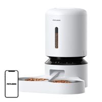 dozownik karmy petlibro granary z podwójną miską, wifi, 5l(biały)